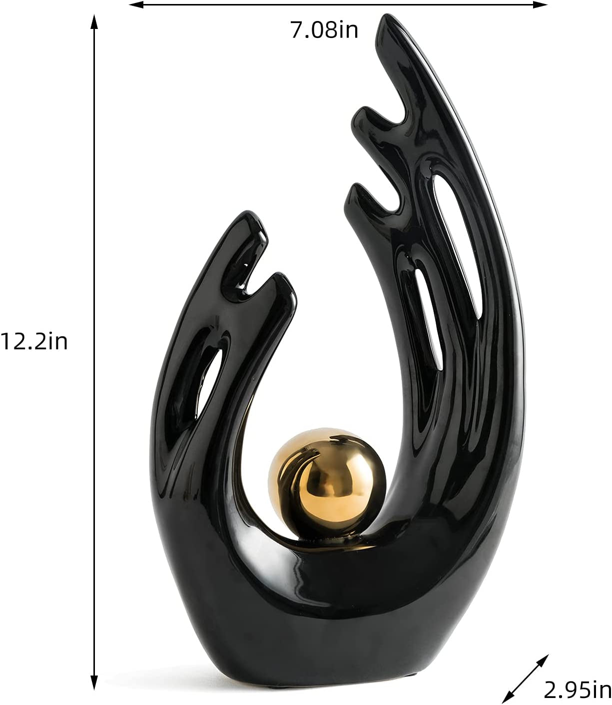 Contemporary Ceramic Statues for Elegant Home and Office Decor Accents