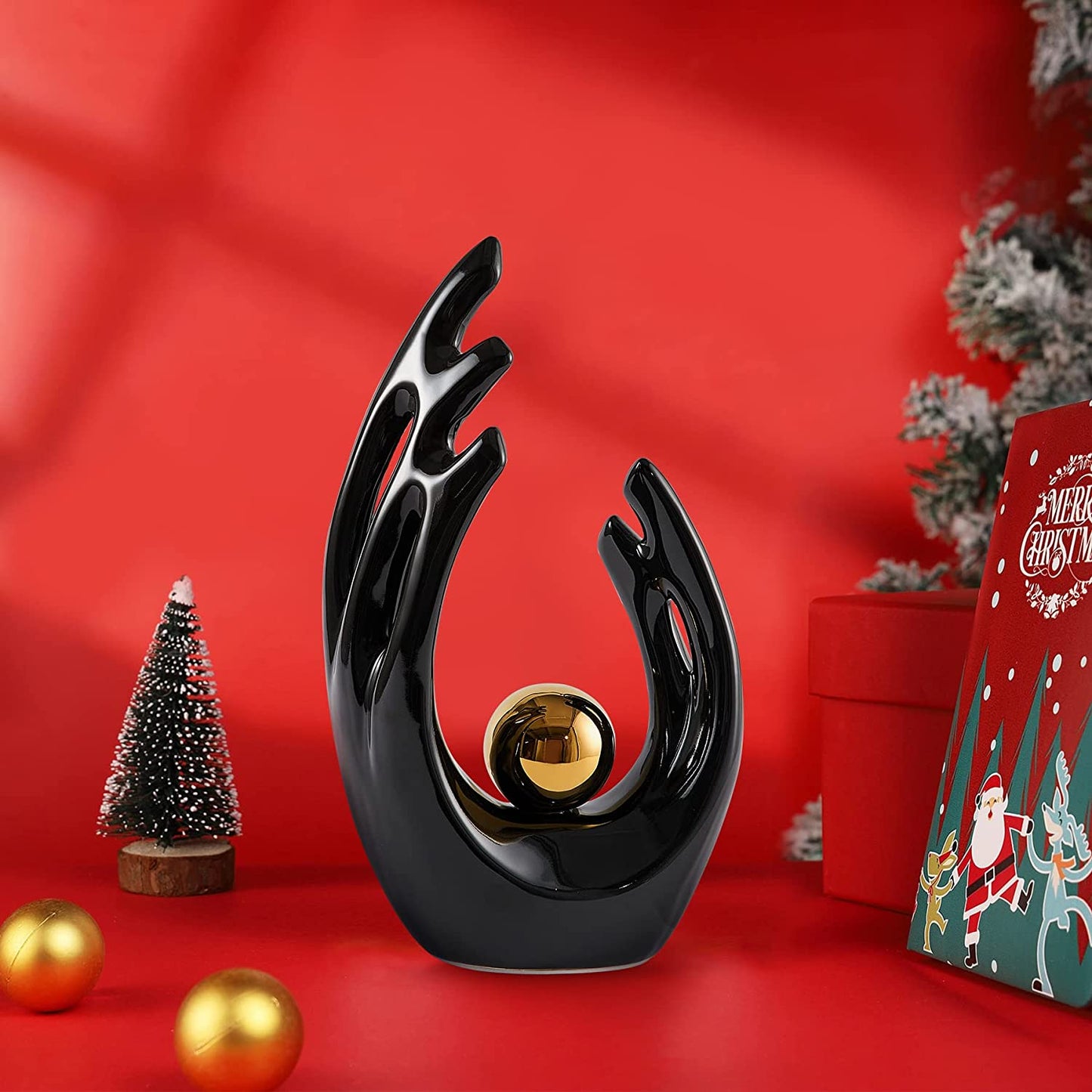 Contemporary Ceramic Statues for Elegant Home and Office Decor Accents