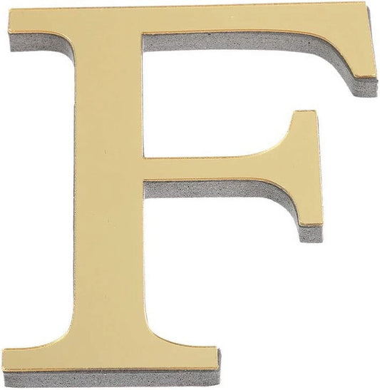 Alphabet Wall Stickers, Home Wall Decor 26 Letters DIY 3D Signs Acrylic Mirror Wall Stickers Wall Decorations for Living Room Bedroom Home Decor Wall Decals