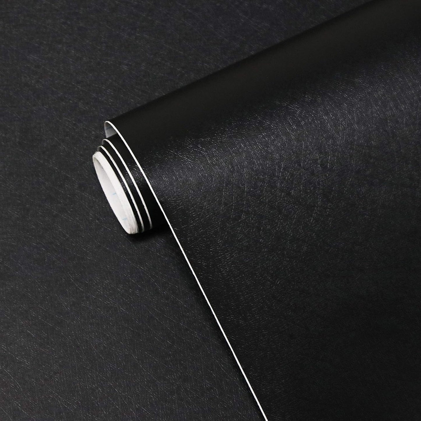 Peel and Stick Wallpaper Black Wallpaper Black Contact Paper Waterproof Self Adhesive Removable Wall Paper Decorative for Wall Bedroom Covering Countertop Cabinet Vinyl Film 17.7" X118"