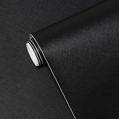 Peel and Stick Wallpaper Black Wallpaper Black Contact Paper Waterproof Self Adhesive Removable Wall Paper Decorative for Wall Bedroom Covering Countertop Cabinet Vinyl Film 17.7" X118"