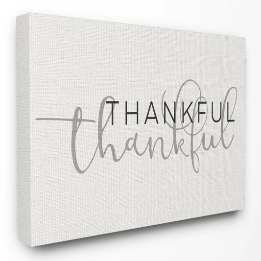 The  Home Decor Collection Thankful Typography Wall Art