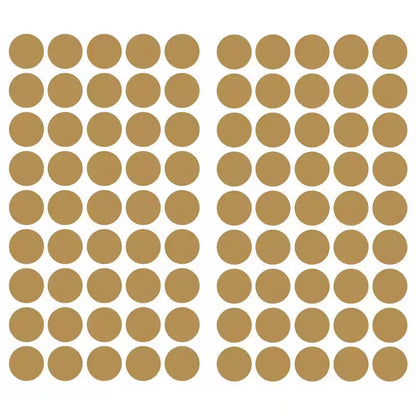 5 In. W X 11.5 In. H Gold Confetti Dots 90-Piece Peel and Stick Wall Decal