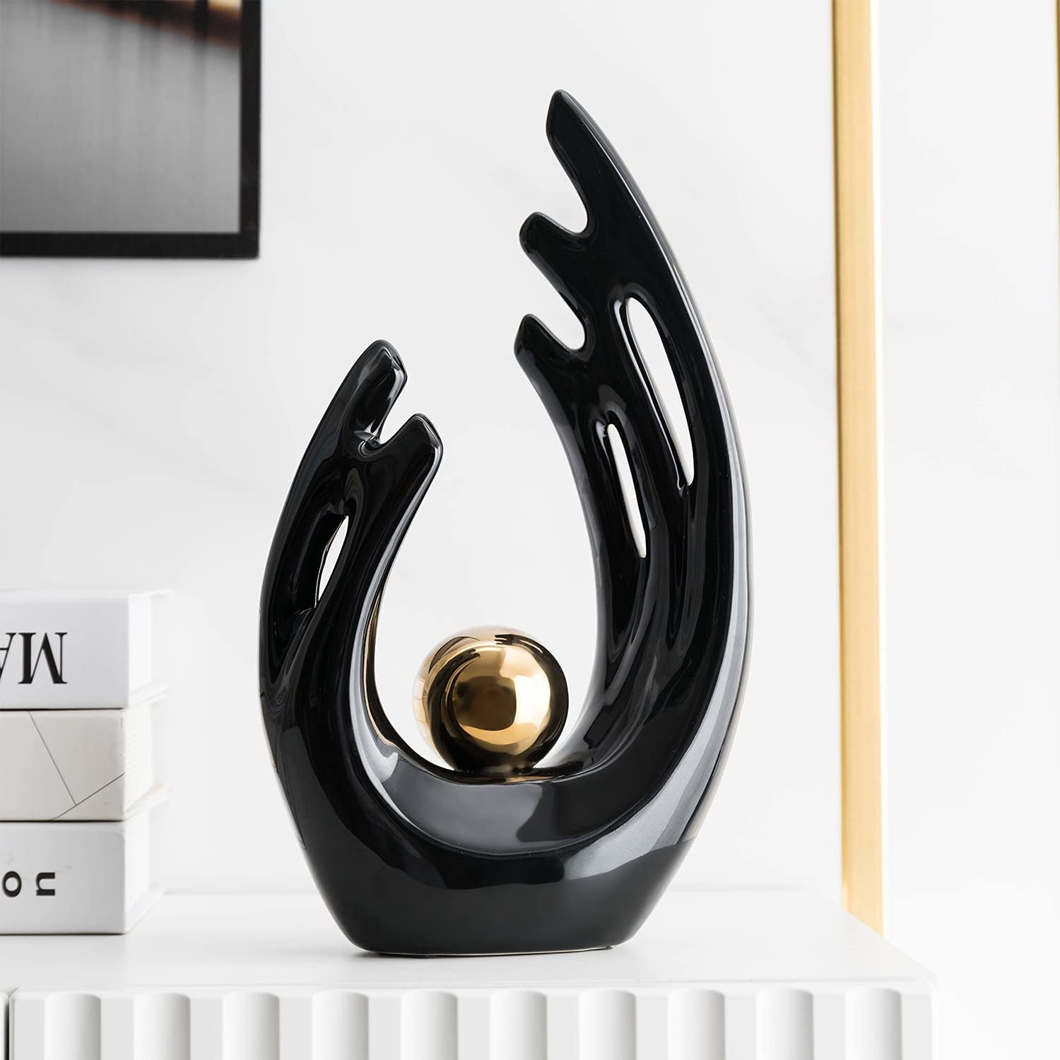 Contemporary Ceramic Statues for Elegant Home and Office Decor Accents